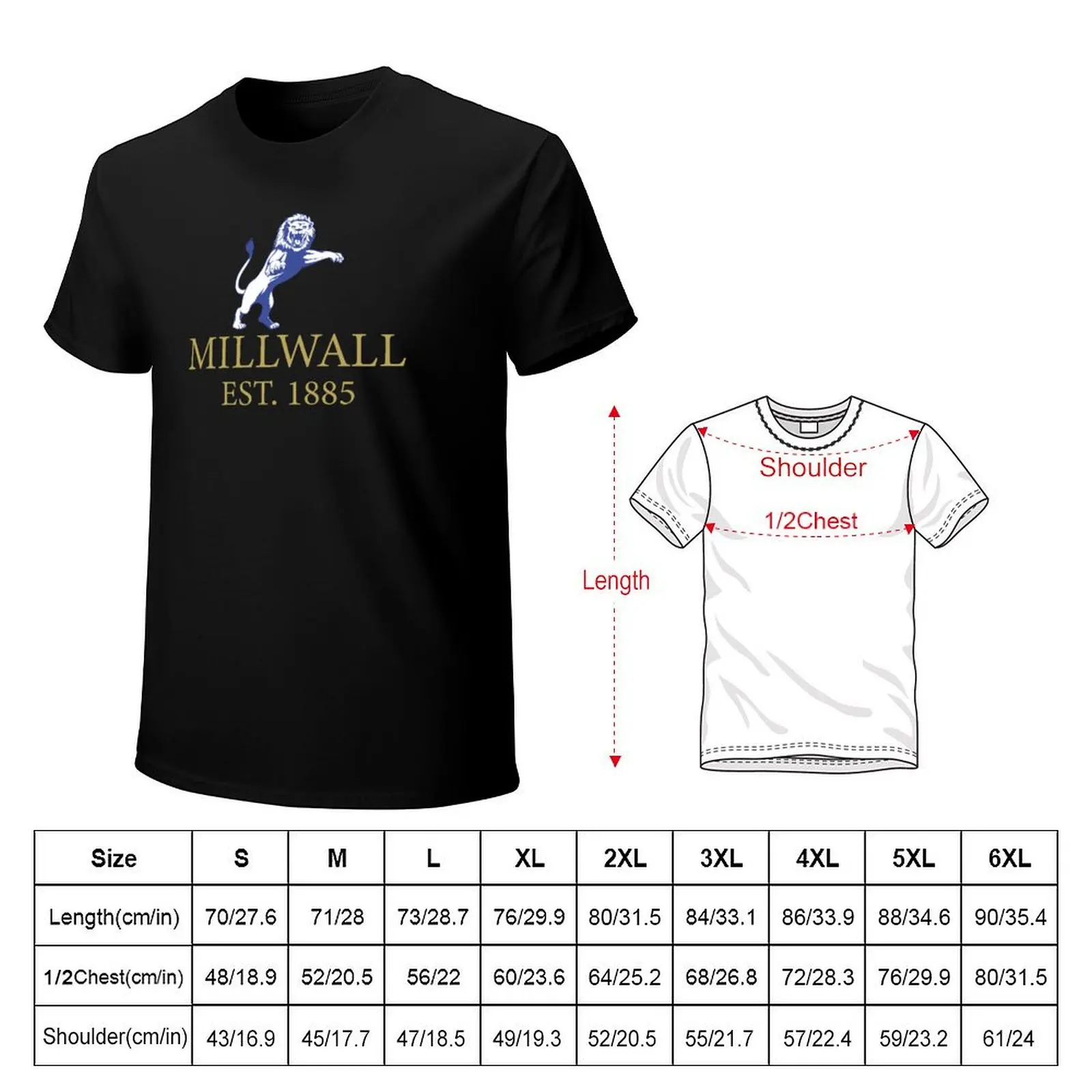 Millwall 1885 T-Shirt Sport Basic Moisture Wicking Tee