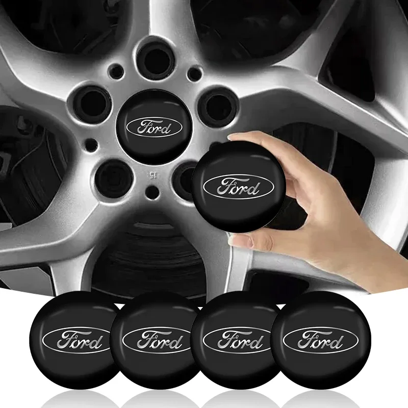 4pcs 56mm Car Wheel Hub Center Stickers Decoration for Ford Focus 2 3 1 Fiesta MK1 MK2 MK3 MK7 Fusion Ranger Escort Mondeo