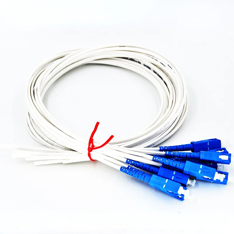 10PCS/LOT GJXH Pigtail SC/UPC Fiber Optics Patch Cord 1M/2M Jumper Single Mode Optical Cable GJXFH High Quality EOENKK