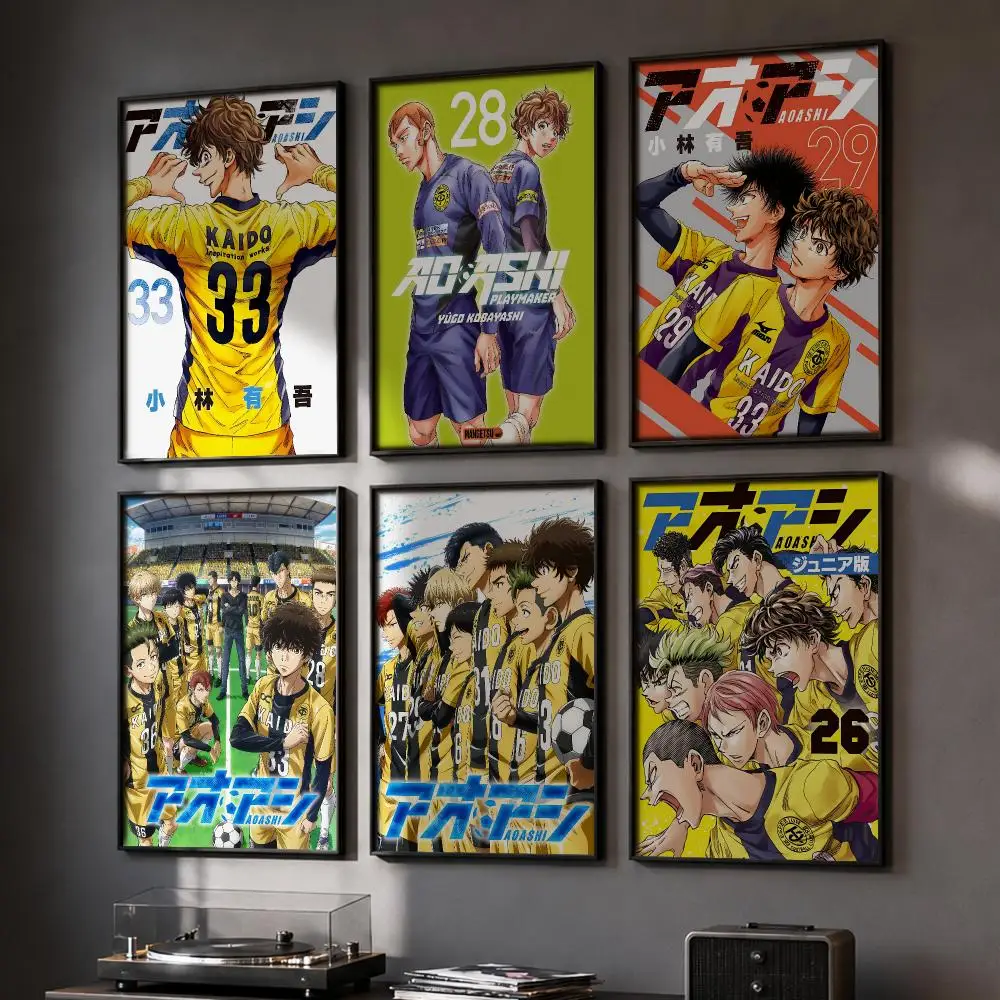 A-Aoashi Japan Anime Poster HD Home Wall Stickers House Hallway Living Room Bedroom Bar Office Decor Art Prints