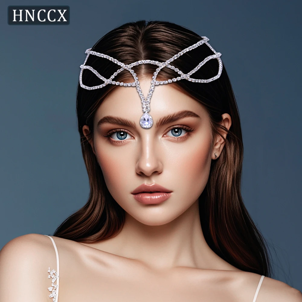 

YouLaPan Fashionable Bridal Wedding Headband Handmade Rhinestone Weaving Elegant Women's Banquet Dancing Hair Accessories HP556