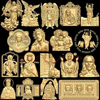 25PCS 3D STL Model Religion Icon Jeus for CNC Router Aspire Engraver 3D Printer ArtCam Cut3DReligion Icon