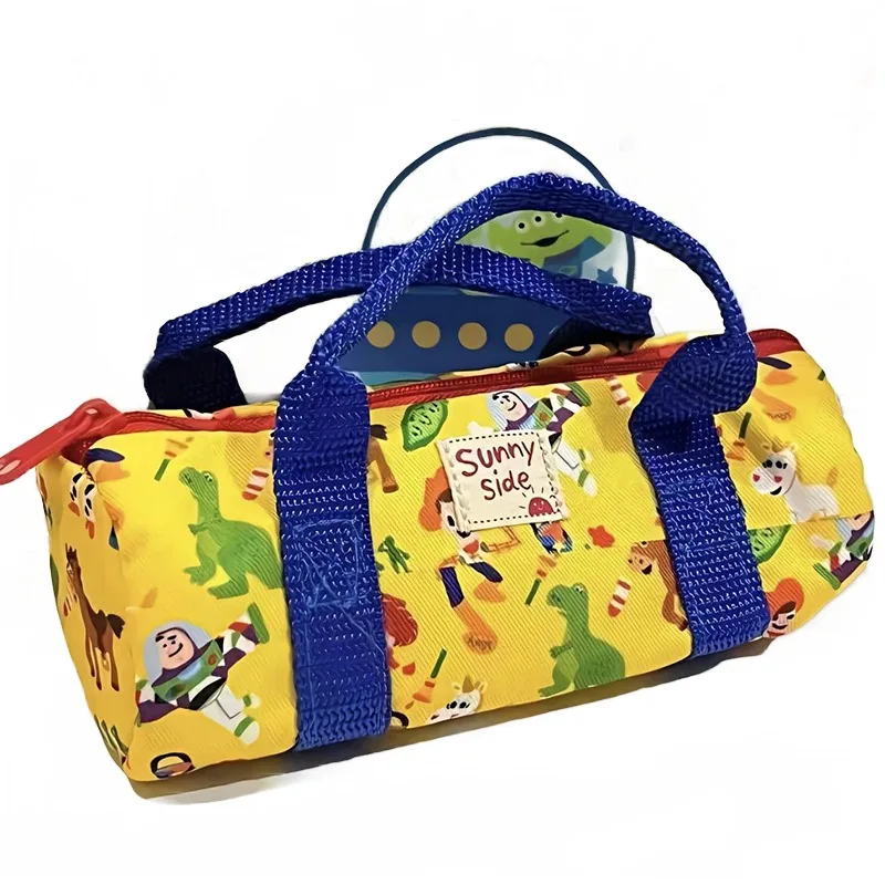 Disney Kawaii Anime Buzz Lightyear Handbag Cute Cartoon Canvas Large Capacity Bag Storage Bag Lovely Kids Christmas Presents