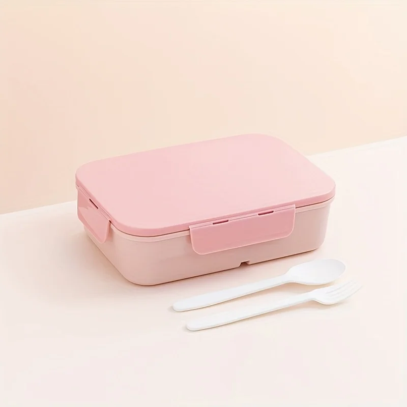 1pc 1200ml Flip-Top Lunch Box,Portable, Leakproof & Waterproof Design for Outdoor Use, Travel, College, and Office Workers