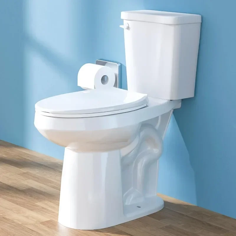 Seniors Elongated Toilet Extra High Toilet Comfort Bowl Height Toilet Seat Height Two-Piece Single Flush Elongated