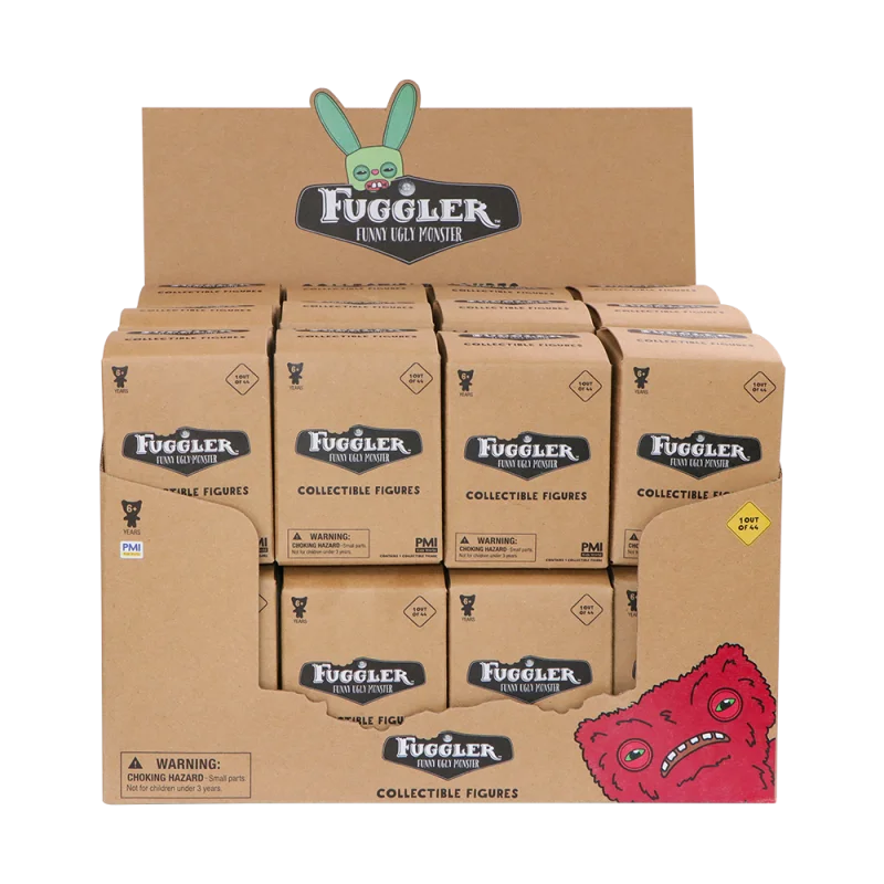 오리지널 Fuggler 피규어 키 체인 블라인드 박스 장난감 재미 있은 추악한 치아 몬스터 열쇠 고리 무리 피규어 귀여운 미스터리 박스 인형 선물