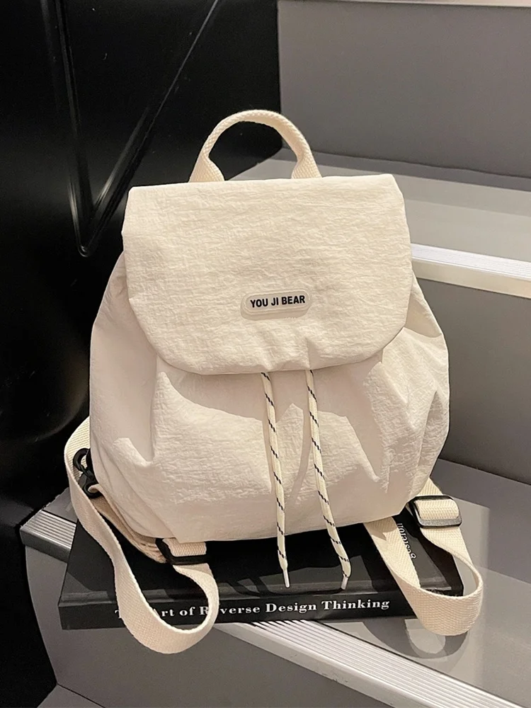 khaki-drawstring-large-capacity-shoulder-bag-canvas-bag-outing-shopping-travel-commuting-backpack-new-2025-soft-polyester-lei