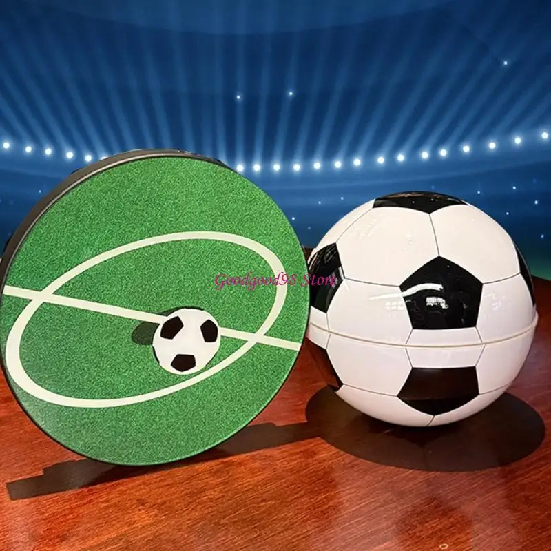 Floating Soccer Night Light with Touch Control Base, 14 Ball, Desk Lamp for Bedroom Table, Office Shelf, and Daily Home Use