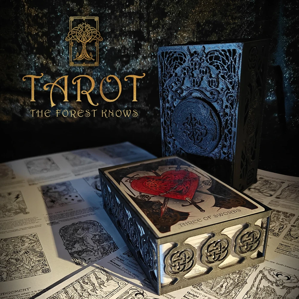 cartes-de-tarot-the-forest-knows-edition-originale-pour-collectionneurs-avec-guide-pour-debutants-apprentissage-de-la-divination-oracle-du-destin-tarot-rider-waite-anglais