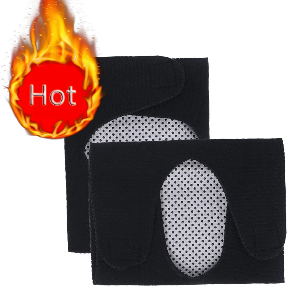 Manga de cotovelo ajustável, 2 peças, terapia ativada por calor, auxiliares de circulação, estabilidade conjunta, tecido elástico macio para confortável e seguro