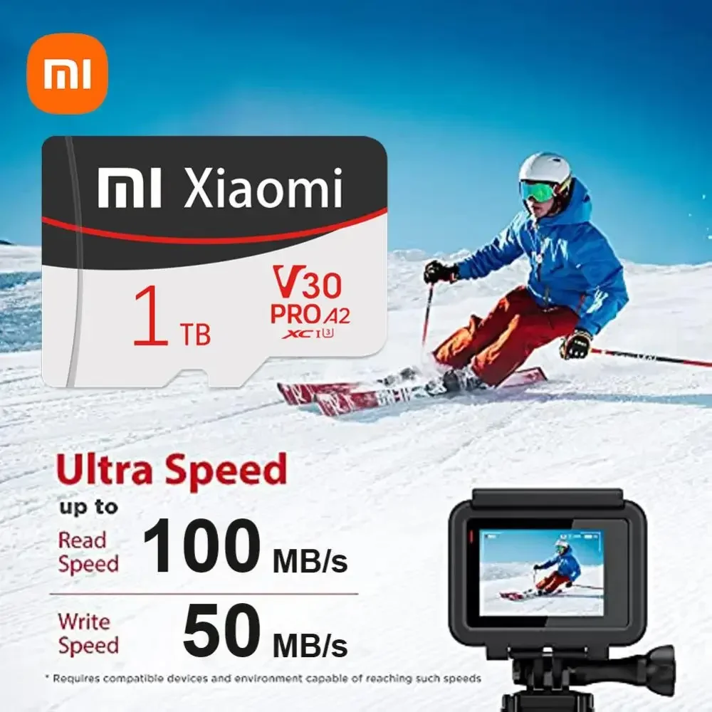 Xiaomi 2TB Micro SDXC TF SD Card A2 V30 1TB Memory Card Camera High Speed Flash SDCard A2 512GB Expanded Storage for Android