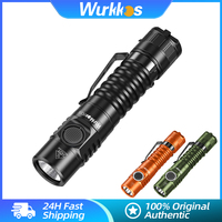 Wurkkos FC11C 18650 EDC Camping Light 519A Portable Rechargeable LED Lamp 1200LM Ultra Powerful Flashlight IPX-8 Pocket Torch