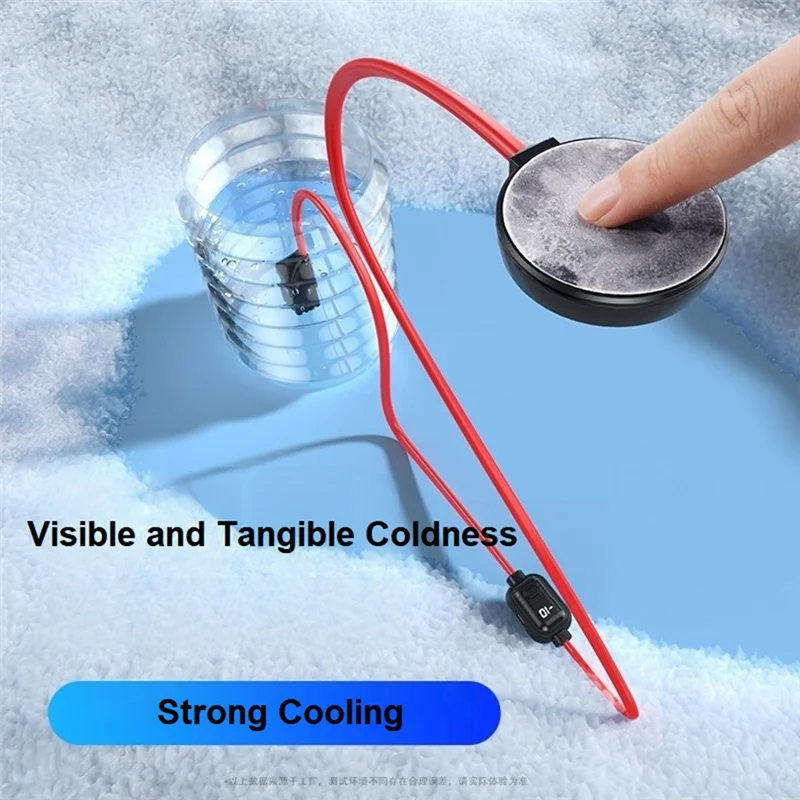 SQPP-FS08 Dual-System AI Temperature Control 30W Magnetic Phone Cooler With Semiconductor Refrigeration And Liquid Cooling