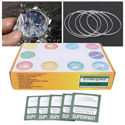 265Pcs Waterproof Watch O Ring Plastic I-Ring Watch Back Cover Gasket Washer Watch O Ring Gasket Set Repair Tool For Watchmakers