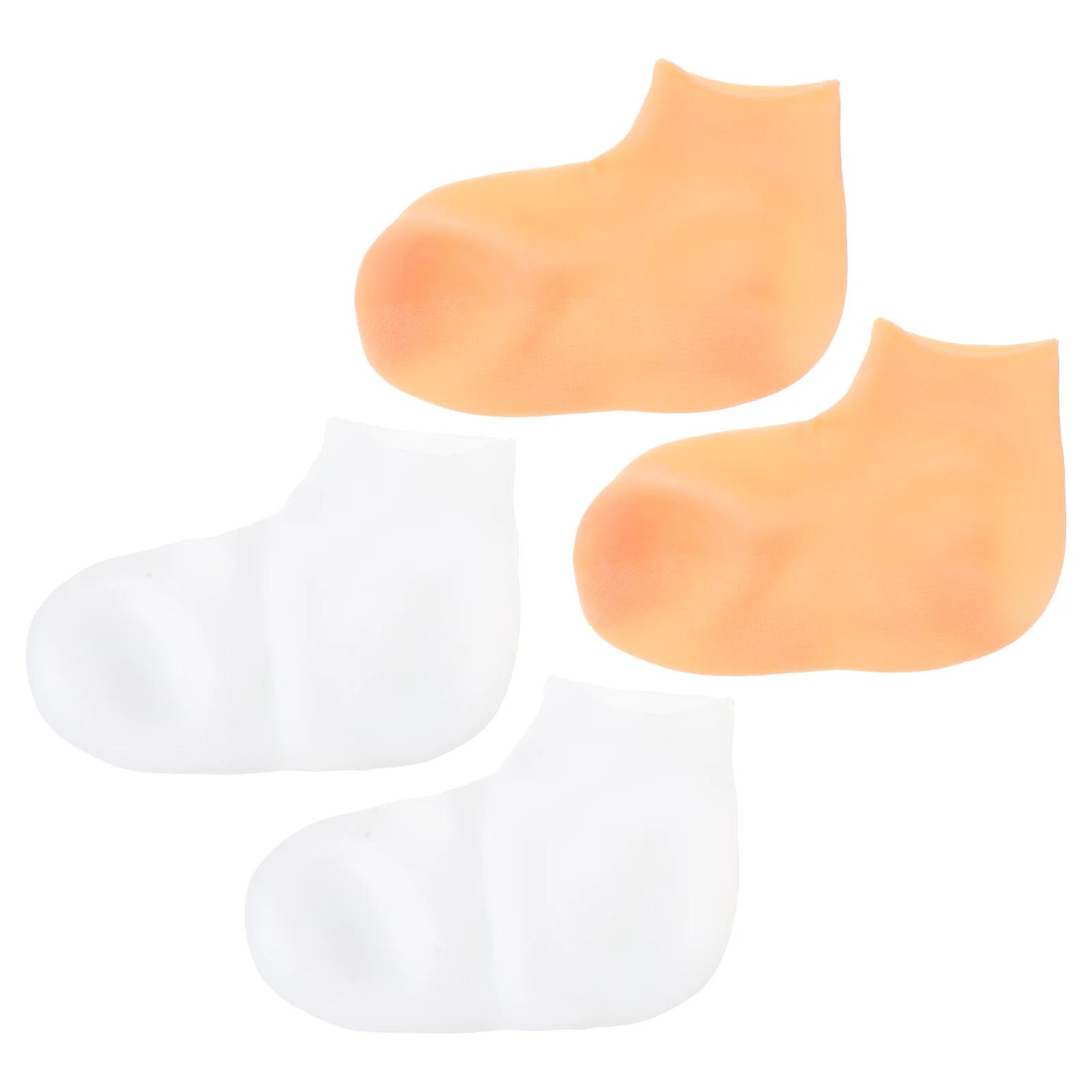 

2 Pairs Massage Exfoliating Moisturizing Socks Miss Women's Womens for Girls Sebs Dry Cracked Feet Spa Foot Cover