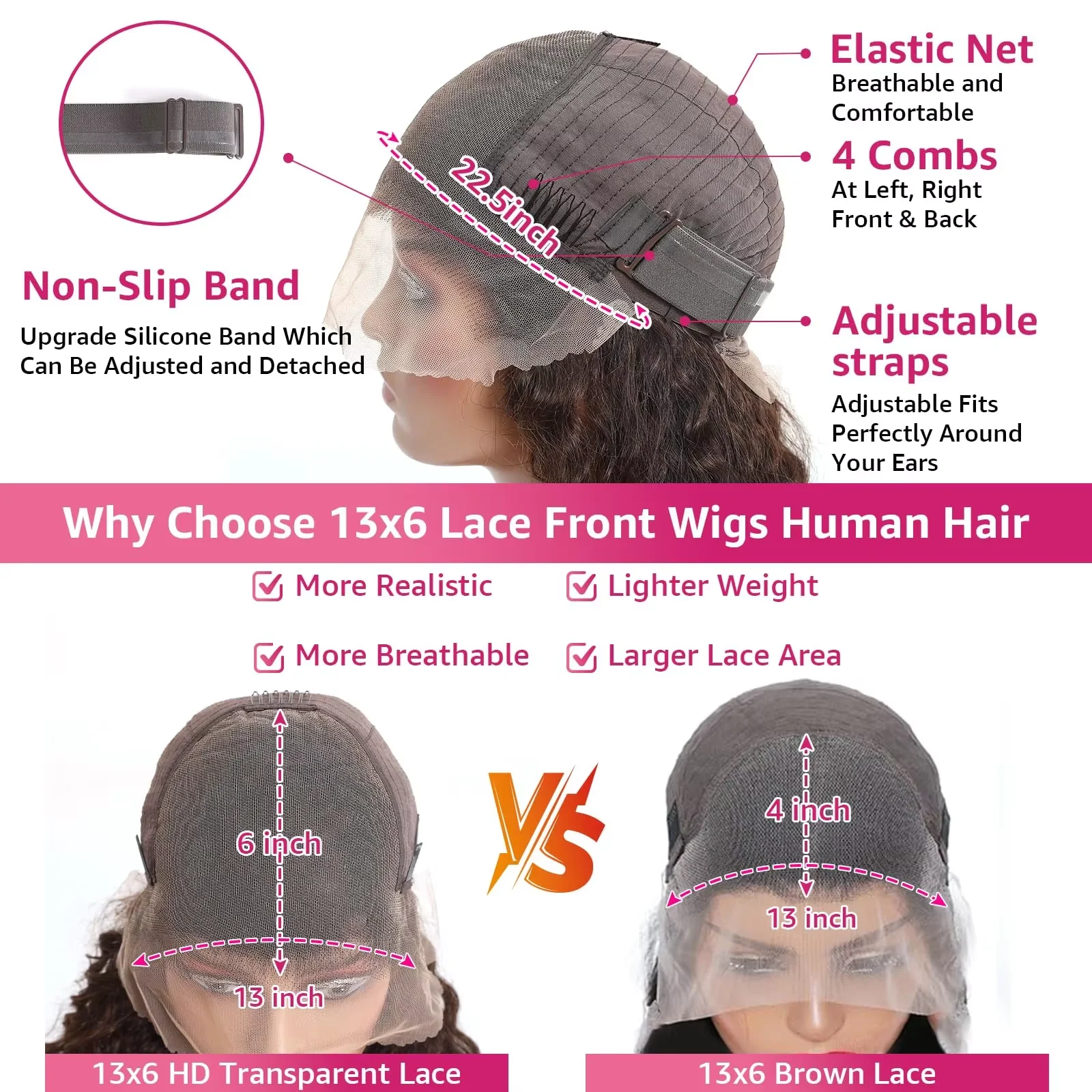 200 Dichtheid Chocoladebruin Menselijk Haar Pruik Diepe Golf 30 Inch 13x6 Hd Kant Voor Menselijk Haar Pruik Braziliaanse Gekleurde Pruiken Voor Vrouwen