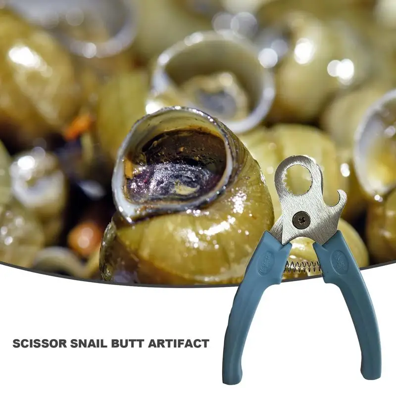 Snail Tail Cutter Cutting Tool Snail Scissors Kitchen Gadgets Comfortable Grip Snail Sheller Cutter Stainless Steel Escargot