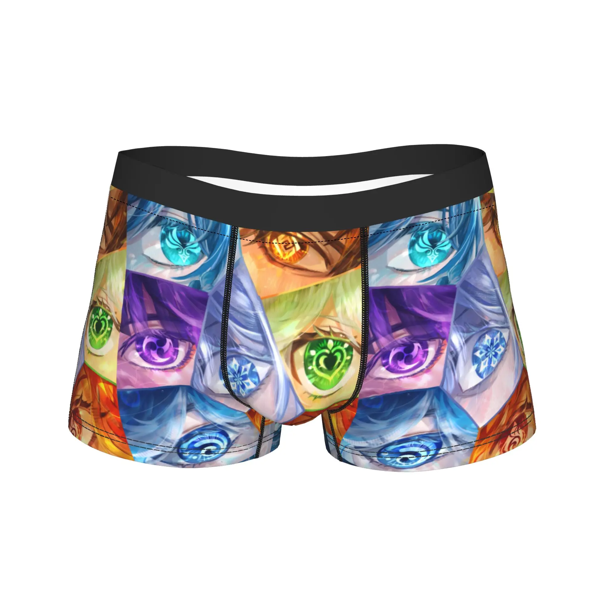 Genshin Impact Game Printed Underwear  Male Panties Design Novelty Boxer Shorts High Quality Boxer Brief Plus Size 2XL