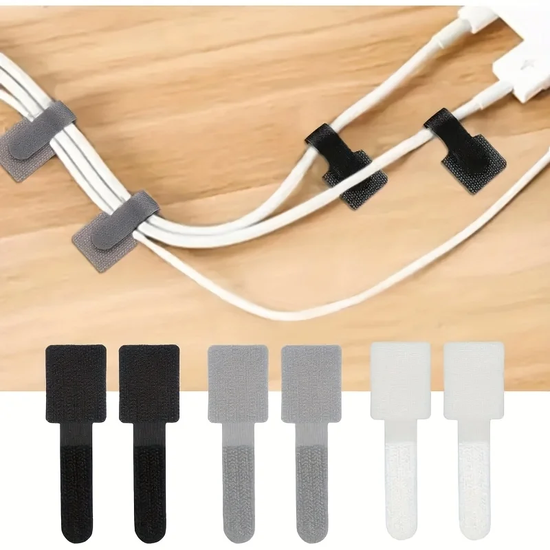 

Многоразовый органайзер для кабелей, самоклеящийся держатель для проводов, защитные ремешки для кабелей и шнуров