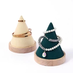 Jewelry Display Wooden Ring Stand Rings Bracelet Watch Pendant Organizer  Holder Jewelry Show Props Jewelry Box Packagin Case