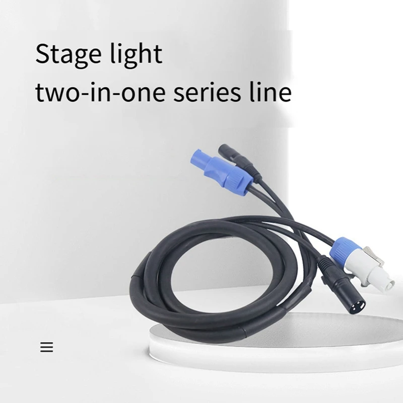 6X DMX Powercon Cable Combination Of Powercon Plug And DMX XLR Signal Line For Light Power Connection Signal Transit(A)