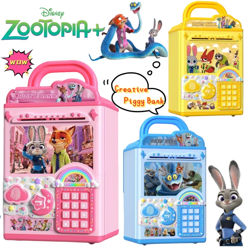

Новая двухмерная копилка в стиле аниме Zootopia Judy Hopps Nick Wilde Gary для мальчиков и девочек, персонализированная креативная копилка