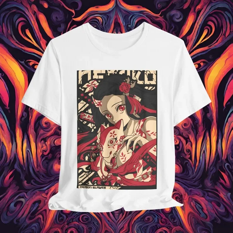 NEZUKO T-Shirt, Demon slayer Shirt, Anime Shirt, Anime Unisex T-Shirt, Aesthetic Anime T-Shirt, Trendy Tees, for Gift, for coupl