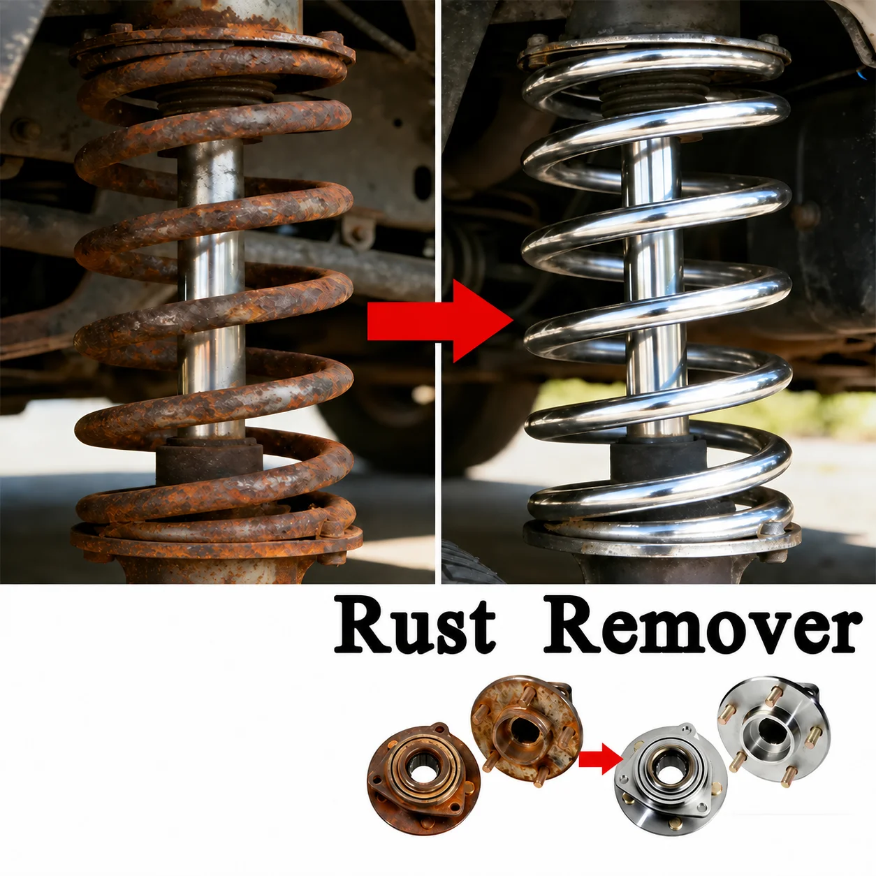 Leistungsstarkes Auto-Rostentfernungsspray mit großer Kapazität – für Auspuffanlagen/Radpflege, Metallpulverentferner. – Detail 3