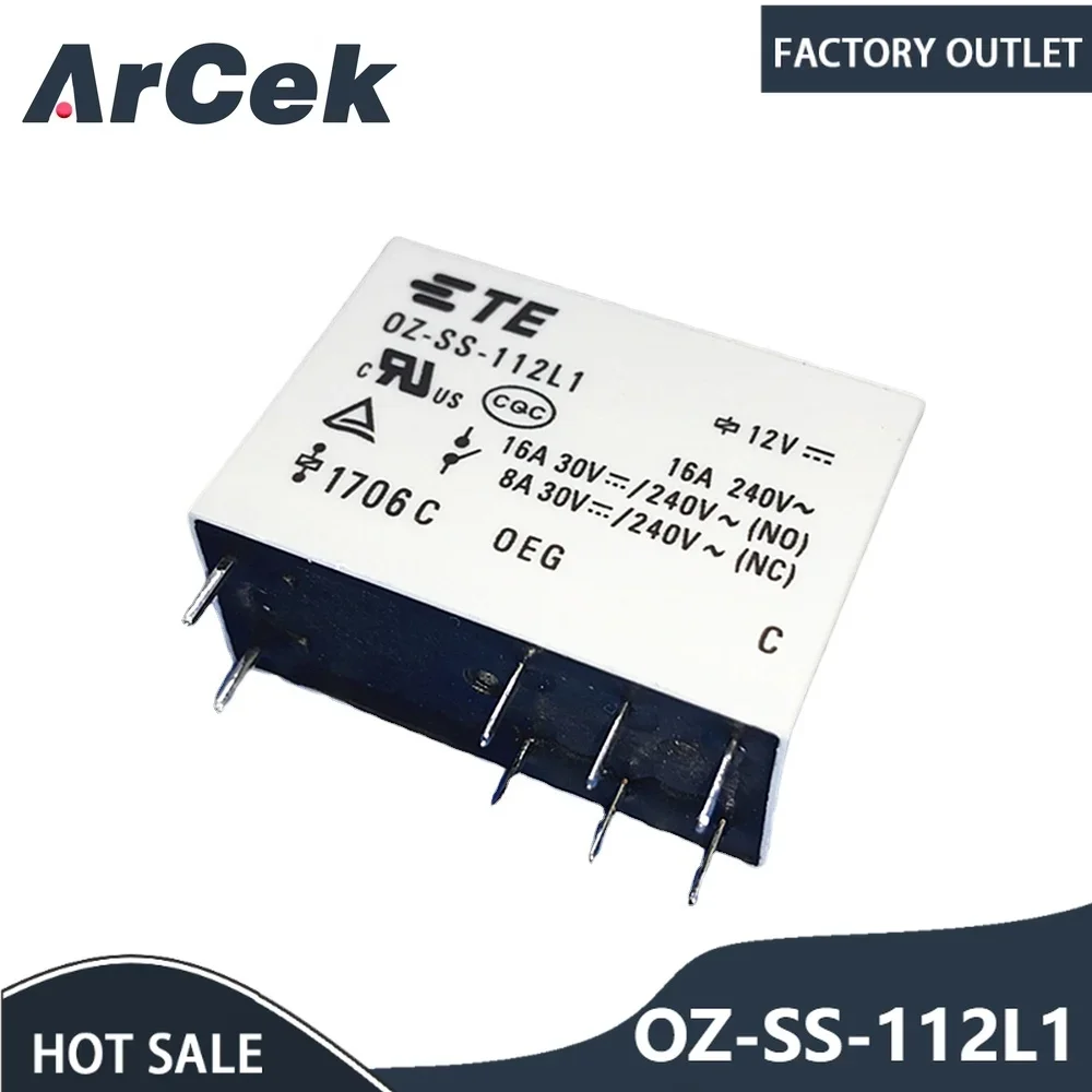 

2PCS/Lot Power Relay OZ-SS-112L1 124L1 16A 240VAC 8PIN