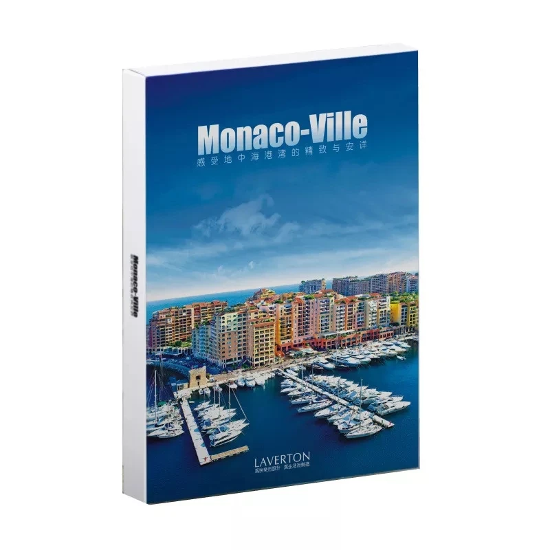 

30 Sheets Monaco Landscape Postcards HD Greeting Card Fashion Gift Boxed Wish Card For DIY Journal Decoration Mailed Message