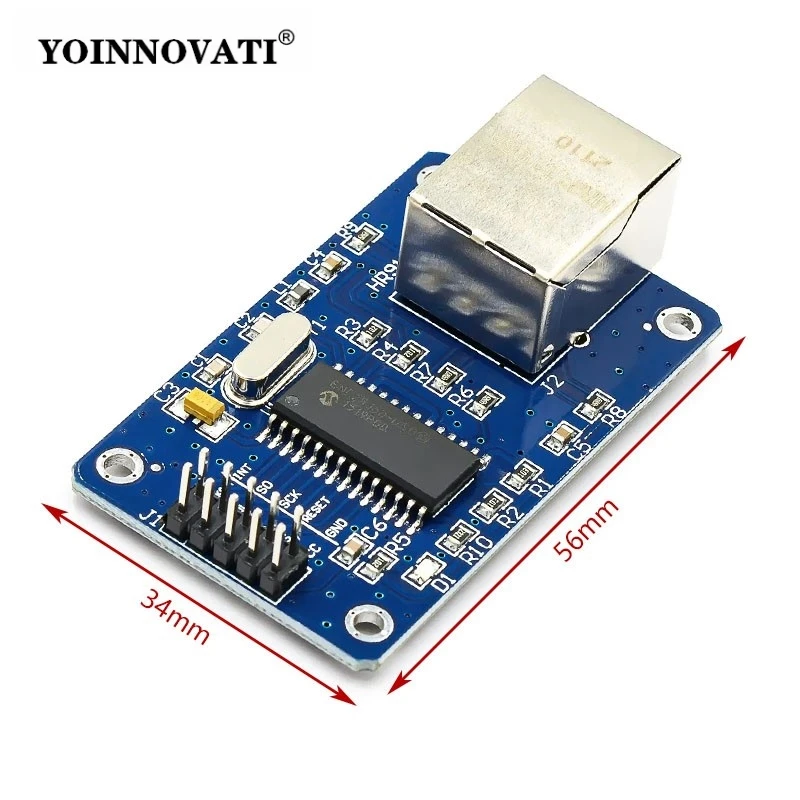 いあ ENC28J60 イーサネットモジュール LAN ネットワークボード 25MHz