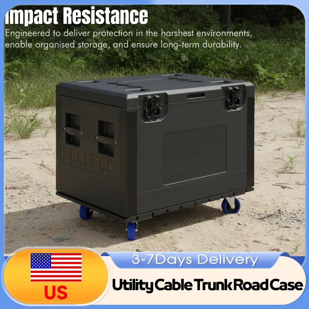

Outdoor Stall Wheeled Tool Box Utility Cable Trunk Road Case Heavy Duty Waterproof for Live Performance Broadcasting Rental Equi