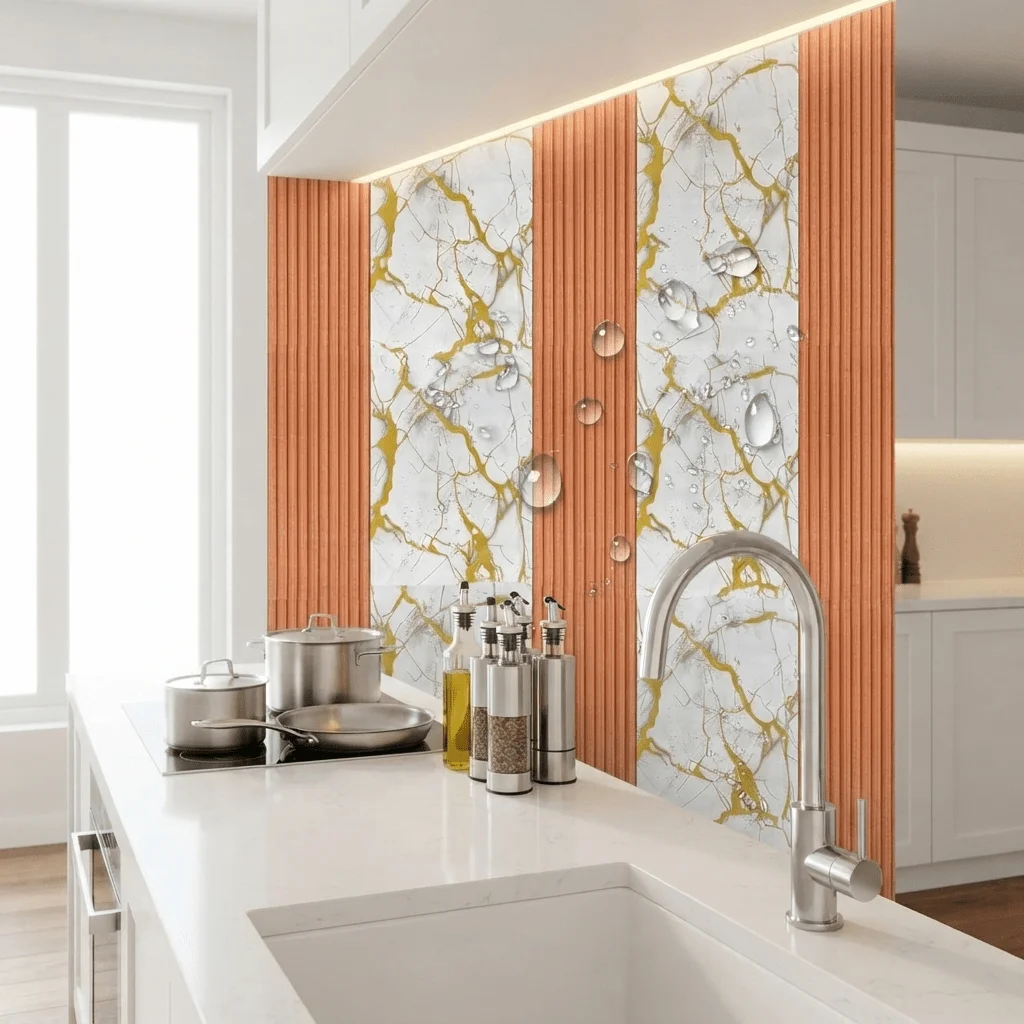 Home Decor Wall Stickers - Carta Adesiva di Lusso con Texture
