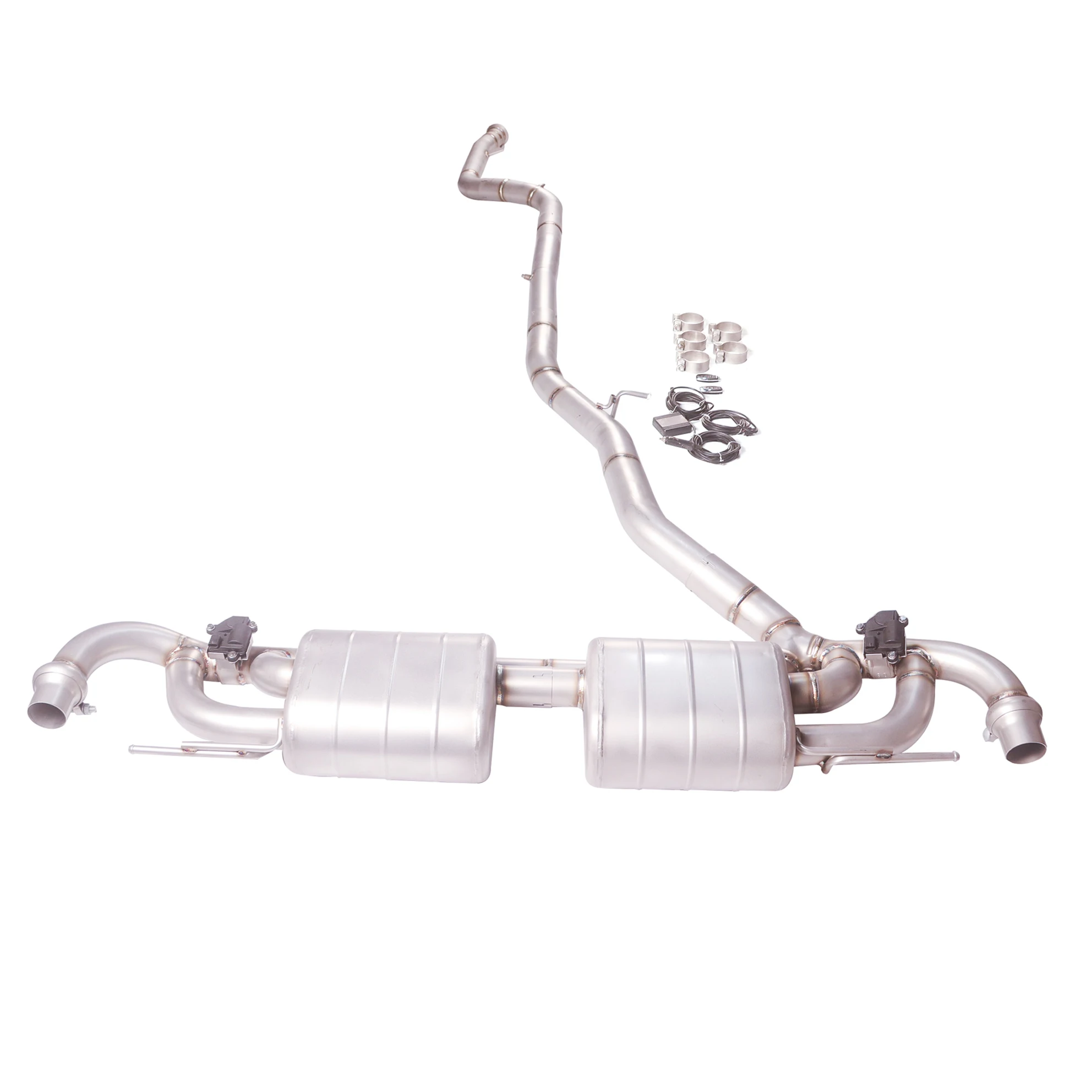 

[Custom product] For 2021-2024 BMW X5 G05 45e stainless steel Catback with valve hybrid exhaust system silencer tip