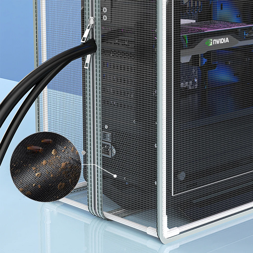 غطاء شاسيه PC مقاوم للغبار ، ATX ، MATX ، ITX ، حافظة كمبيوتر ، علبة سطح مكتب مفتوحة ، تنفس عالمي ، تبديد الحرارة ، شبكات مضادة للغبار