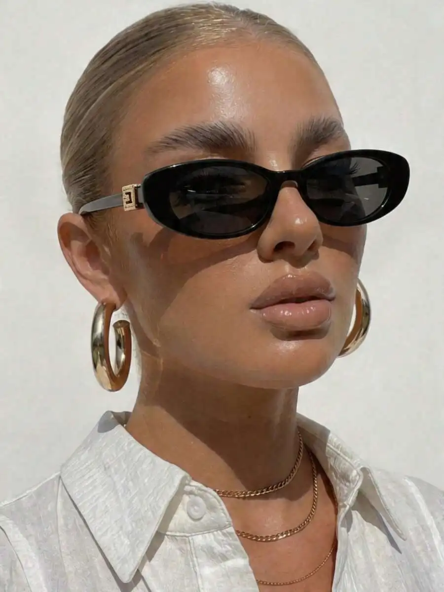 1pair Women Plastic Frame Casual Style Classic Modern Simple Style Basic All-Match Fashion Eyeglasses For Street Snap,Daily Life