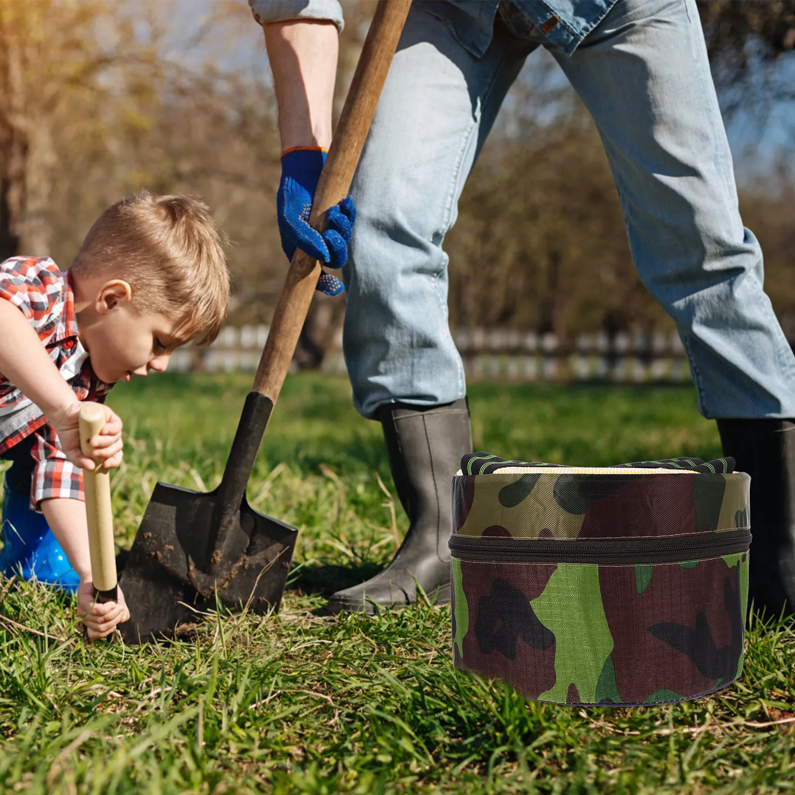

Легкий садовый табурет для прополки из пеноматериала и ткани, портативный компактный стул для работы на открытом воздухе, рыбалки, походов