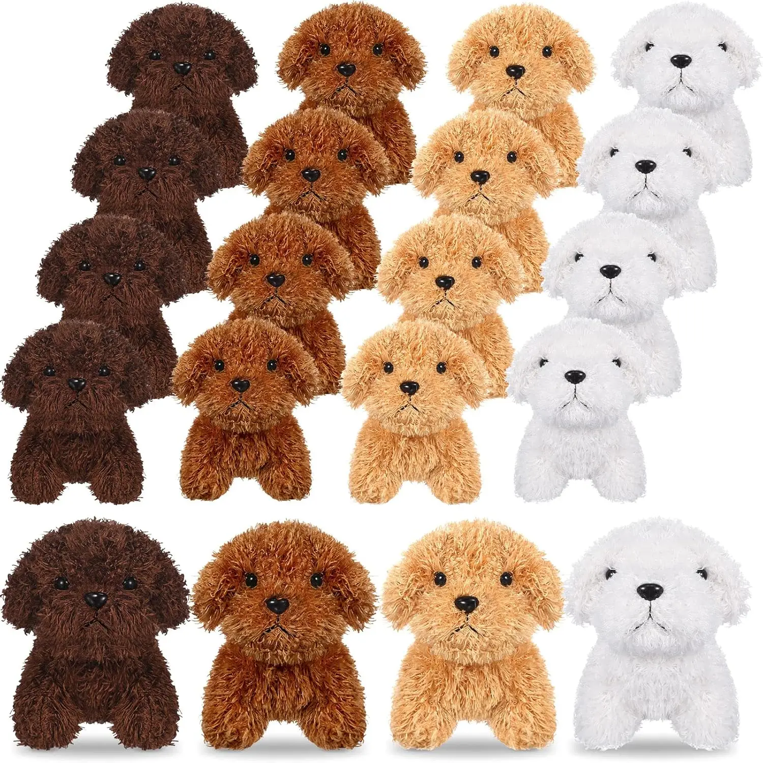 Mini Puppy Stuffed Animal Adopt a Puppy Favors Small Push Dogs Bulk Graduation Party Gifts for Kids Birthday Party Favors
