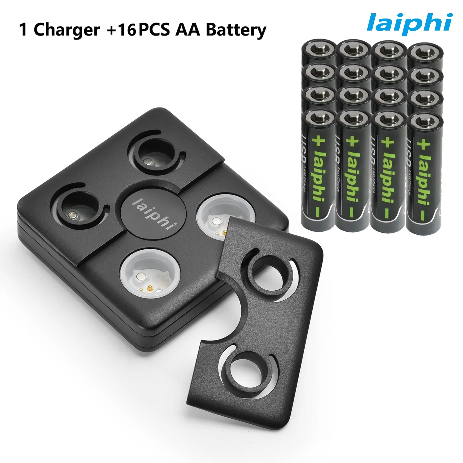 

Laiphi 8 Packs 1.5V Lithium Rechargeable AA Battery and Magnetic Charger for Blink Cameras, Trail Cameras Replacement Batteries