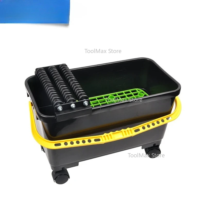 صندوق تنظيف الأرضيات من بلاط السيراميك مع شبكة بلاستيكية وثلاثية الأسطوانات من إيبوكسي