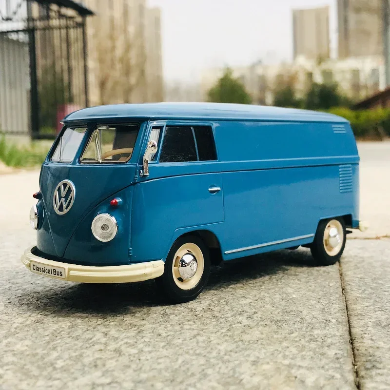 

WELLY 1:24 Volkswagen VW T1 BUS 1963 T2 Alloy Car Model Diecasts & Toy Vehicles Collect Car Toy Boy Birthday gifts