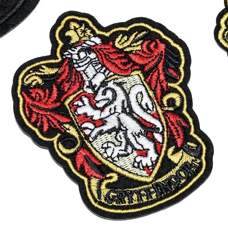 New Hogwarts Style Seal Harries Potters Movie Peripherals Embroidered Cloth Patch School Uniform Badge Patch Decoration Kid Gift