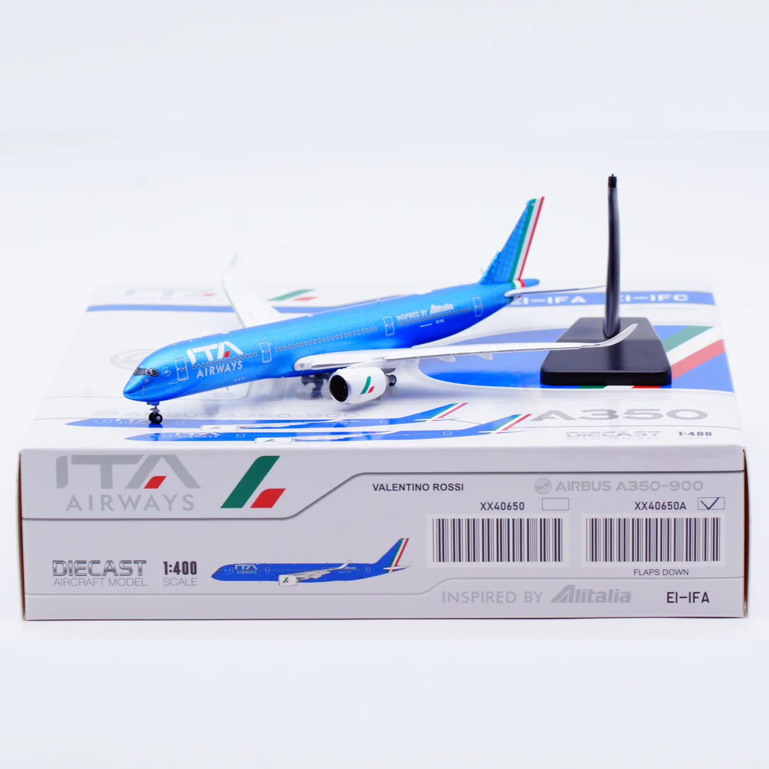 

XX40650A Alloy Collectible Plane Gift JC Wings 1:400 ITA Airways Airbus A350-900 Diecast Aircraft Jet Model EI-IFA Flaps Down