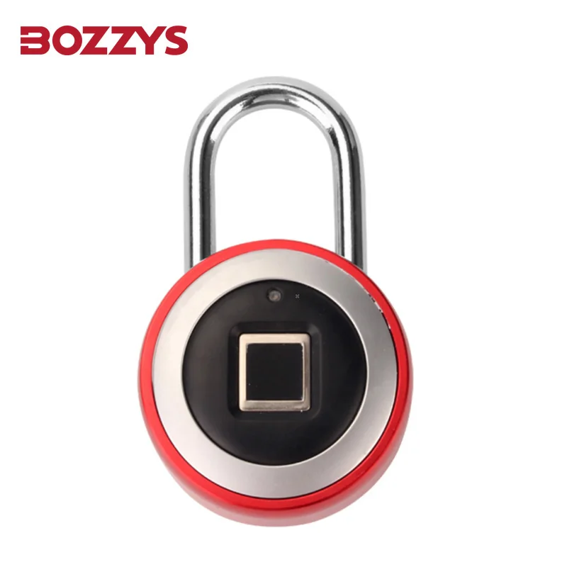 

Smart Fingerprint Padlock IP68 Waterproof 0.5s Unlock 20 Fingerprints USB Rechargeable for Gym Luggage Office Red