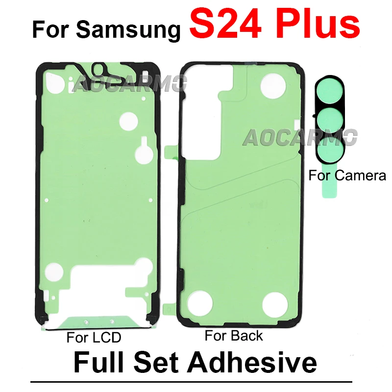 LCD Display Back Cover Battery Camera Sticker For Samsung Galaxy S20 S21 S23 S24 S22 Plus Ultra s21FE S22U FullSet Adhesive Glue