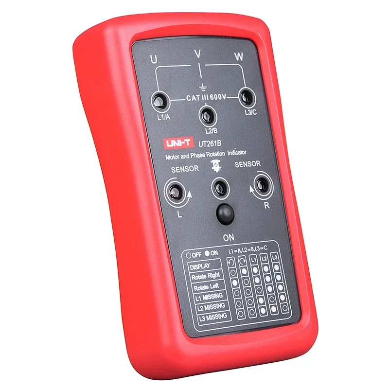 

UNI-D UT261B AC voltage phase sequence loss indicating sequencer and motor steering instrument Test Meter