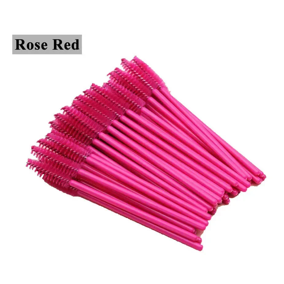 Kit de 100 brosses d'extension de cils, applicateur de Mascara, baguette, brosse à sourcils, Micro peigne jetable, bobines de maquillage