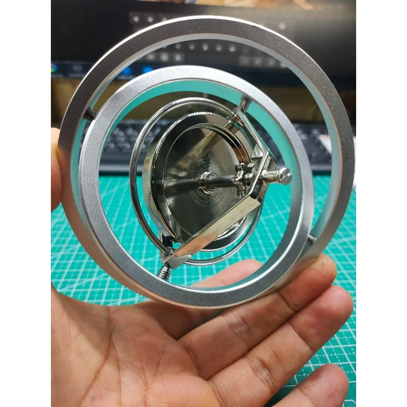 Metal Machinery Three-axis Gyroscope Physical Mechanics Teaching Demonstration