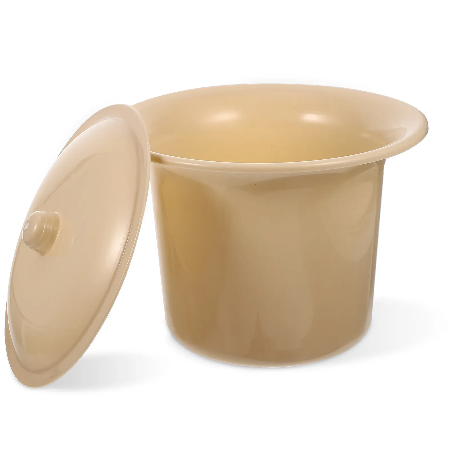 Thick Plastic Chamber Pot with Lid for Elderly Pregnant Disabled Kids Home Hospital Use Portable Urinal Night Urine Pot Covered