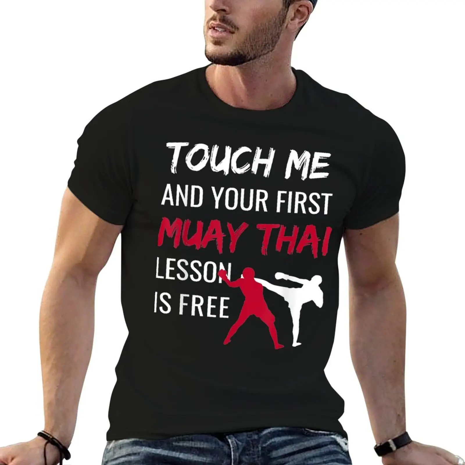 Funny Muay Thai . - Muay Thai Sensei Dojo . Gift T-Shirt street wear tees heavy weight t shirts for men